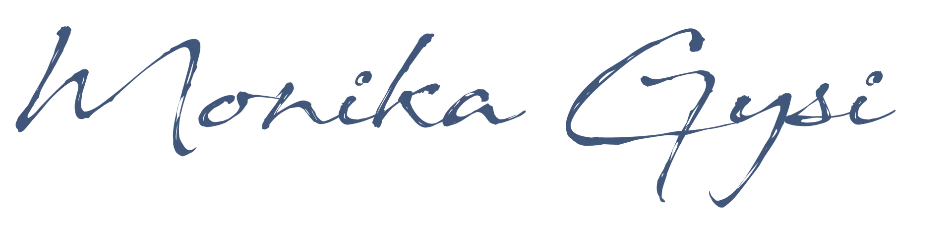 Monika Gysi handschriftlich