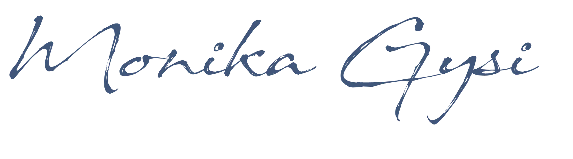 Monika Gysi handschriftlich